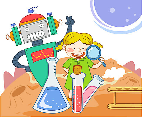 EPS 전신 여자 어린이교육 교육 초등학생 어린이 과학 일러스트 교과목 돋보기 실험기구 실험 한명 사람 소녀 소년 희망 꿈 행성 화학 로봇 과학교육 어린이만 국내일러스트 1 학생 남자 감정 우주 파일형식 벡터