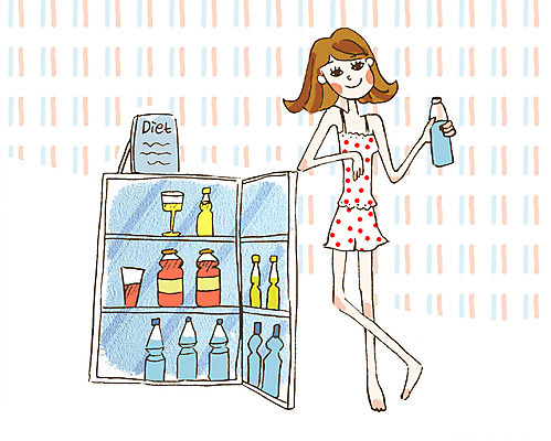 PSD 우먼라이프 여자 음료 다이어트 일러스트 실내 한명 사람 20대 성인 뷰티 희망 냉장고 극복 여자만 여자한명만 성인여자만 청년만 청년여자만 성인한명만 청년여자한명만 성인여자한명만 성인만 국내일러스트 1 라이프스타일 감정 건강 청년 내부 가전제품 파일형식