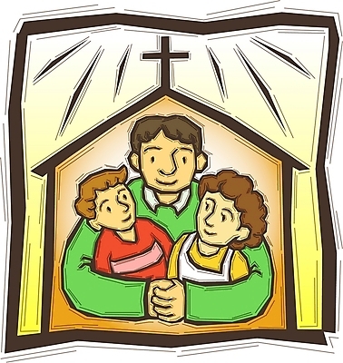 EPS 여자 남자 기독교 종교 십자가 일러스트 가족 엄마 사랑 사람 세명 교회 믿음 자녀 구출 아빠 국내일러스트 감정 관계 종교건축 건물 도움 파일형식 벡터