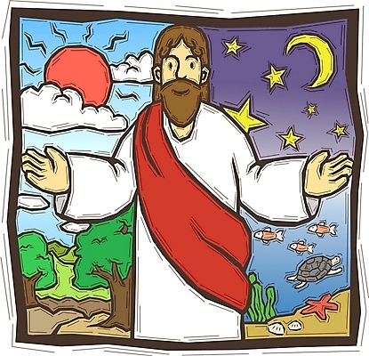 EPS 주간 나무 동물 남자 기독교 종교 바다 일러스트 어류 한명 사람 20대 성인 태양 달 예수 거북이 땅 천지창조 남자만 남자한명만 성인남자만 청년만 청년남자만 청년남자한명만 성인한명만 성인남자한명만 성인만 국내일러스트 자연요소 식물 1 파충류 청년 수중동물 신_종교 파일형식 벡터