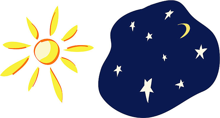 EPS 주간 자연요소 별 기독교 종교 일러스트 사람없음 빛 태양 성경 어둠 달 성경이야기 천지창조 국내일러스트 종교용품 이야기 파일형식 벡터