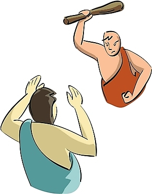 EPS 남자 기독교 종교 일러스트 사람 두명 폭력 막대기 범죄 성경이야기 살인 아벨 남자만 국내일러스트 이야기 사회이슈 파일형식 벡터