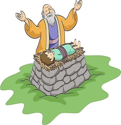 EPS 여자 남자 기독교 종교 어린이 일러스트 사람 야외 두명 하이앵글 성경이야기 이삭 제물 아브라함 제단 어린이만 국내일러스트 뷰포인트 이야기 파일형식 벡터