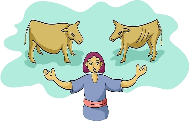 EPS 동물 남자 기독교 종교 일러스트 한명 사람 20대 성인 꿈 소 성경이야기 암소 요셉 남자만 남자한명만 성인남자만 청년만 청년남자만 청년남자한명만 성인한명만 성인남자한명만 성인만 국내일러스트 1 포유류 이야기 청년 암컷 파일형식 벡터