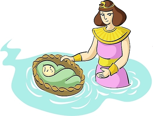 EPS 여자 남자 기독교 종교 일러스트 사람 두명 바구니 아기 성경이야기 모세 아기만 국내일러스트 이야기 파일형식 벡터