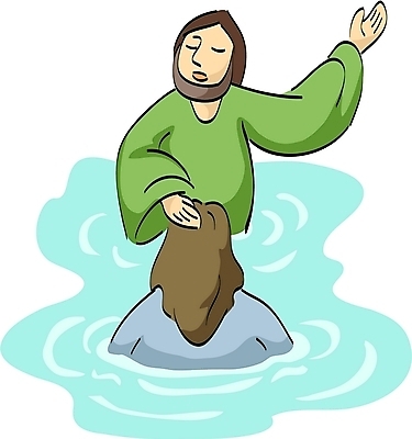 EPS 남자 기독교 종교 일러스트 사람 두명 물 수중 예수 성경이야기 세례 세례요한 남자만 국내일러스트 자연요소 이야기 신_종교 요한 파일형식 벡터