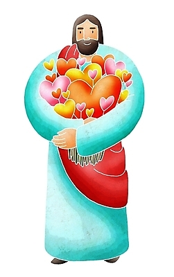 JPG 남자 기독교 종교 일러스트 페인터 사랑 한명 사람 20대 성인 하트 예수 하나님 남자만 남자한명만 성인남자만 청년만 청년남자만 청년남자한명만 성인한명만 성인남자한명만 성인만 국내일러스트 모양 1 감정 페인팅 청년 신_종교 파일형식