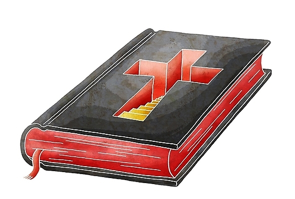 JPG 기독교 종교 십자가 일러스트 종교용품 페인터 기독교용품 사람없음 계단 성경 국내일러스트 페인팅 파일형식