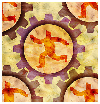 JPG 남자 일러스트 비즈니스 페인터 한명 사람 20대 성인 사람없음 달리기 톱니바퀴 순환 바쁨 굴레 남자만 남자한명만 성인남자만 청년만 청년남자만 청년남자한명만 성인한명만 성인남자한명만 성인만 국내일러스트 1 모션 페인팅 청년 파일형식