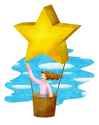 주간 PSD 구름 여자 남자 별 일러스트 비즈니스 페인터 하늘 한명 사람 20대 성인 야외 기쁨 기구 열기구 비행 비즈니스우먼 청년만 성인만 국내일러스트 자연요소 1 감정 항공교통 페인팅 청년 직장인 파일형식