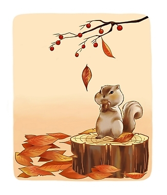 PSD 동물 척추동물 육지동물 사계절 계절 열매 백그라운드 낙엽 일러스트 포유류 자연 페인터 풍경 사람없음 가을 나뭇가지 설치류 다람쥐 도토리 나무밑둥 가을배경 국내일러스트 나무 식물 잎 페인팅 견과류 생태계 파일형식 가을_계절