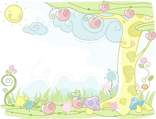 EPS 주간 나무 식물 구름 사계절 계절 열매 꽃 백그라운드 일러스트 자연 하늘 풍경 사람없음 야외 태양 장미 버섯 봄 사과 사과나무 그린백그라운드 국내일러스트 자연요소 과일 생태계 파일형식 벡터