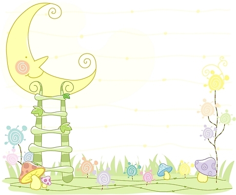 EPS 자연요소 사계절 계절 꽃 백그라운드 일러스트 사다리 자연 사람없음 야외 버섯 봄 달 초승달 그린백그라운드 국내일러스트 식물 도구 생태계 파일형식 벡터