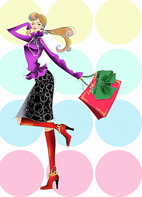 전신 PSD 모델 우먼라이프 라이프스타일 긴머리 여자 패션 포즈 가방 일러스트 목걸이 페인터 부츠 한명 사람 20대 성인 쇼핑 치마 쇼핑백 핸드백 블라우스 여자만 여자한명만 성인여자만 청년만 청년여자만 성인한명만 청년여자한명만 성인여자한명만 성인만 국내일러스트 1 헤어스타일 잡화 신발 상의 장신구 페인팅 하의 청년 생활 파일형식