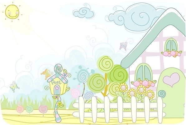 EPS 주간 나무 구름 시설물 사계절 계절 현대건축 건축 꽃 나비 백그라운드 일러스트 자연 하늘 해바라기 주택 사람없음 야외 울타리 태양 봄 우체통 그린백그라운드 봄배경 국내일러스트 자연요소 식물 건축물 곤충 건물 담장 생태계 파일형식 벡터