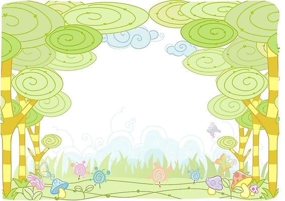 EPS 나무 식물 구름 사계절 계절 백그라운드 일러스트 자연 하늘 풍경 사람없음 야외 버섯 봄 풀 숲 그린백그라운드 봄배경 국내일러스트 자연요소 생태계 파일형식 벡터