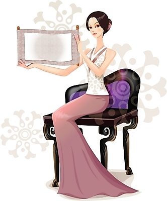 EPS 모델 문양 우먼라이프 여자 아시아 의자 일러스트 알림판 한명 사람 20대 성인 뷰티 한국인 우아함 알림 단아함 여자만 여자한명만 성인여자만 청년만 청년여자만 성인한명만 청년여자한명만 성인여자한명만 성인만 국내일러스트 1 라이프스타일 나라 가구 컨셉 동양인 청년 파일형식 벡터