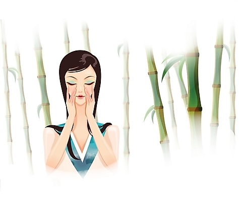 EPS 모델 우먼라이프 여자 아시아 일러스트 휴식 한명 사람 20대 성인 뷰티 한국인 우아함 대나무 미인 단아함 페이스요가 여자만 여자한명만 성인여자만 청년만 청년여자만 성인한명만 청년여자한명만 성인여자한명만 성인만 국내일러스트 나무 1 라이프스타일 나라 컨셉 요가 동양인 청년 파일형식 벡터