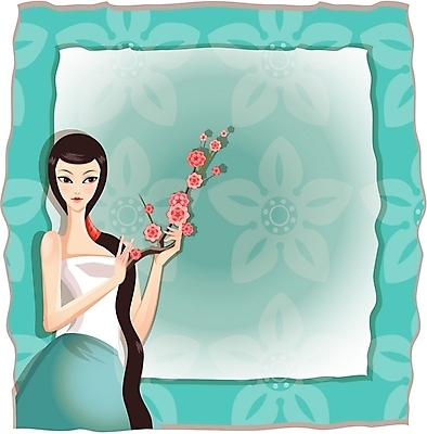 EPS 모델 문양 우먼라이프 긴머리 여자 꽃 아시아 백그라운드 일러스트 한명 사람 20대 성인 뷰티 한국인 우아함 단아함 여자만 여자한명만 성인여자만 청년만 청년여자만 성인한명만 청년여자한명만 성인여자한명만 성인만 국내일러스트 식물 1 라이프스타일 헤어스타일 나라 컨셉 동양인 청년 파일형식 벡터