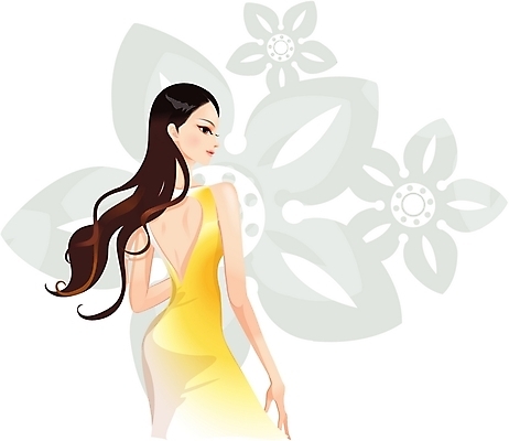 EPS 모델 문양 우먼라이프 긴머리 여자 아시아 꽃무늬 일러스트 한명 사람 20대 성인 뷰티 한국인 우아함 단아함 여자만 여자한명만 성인여자만 청년만 청년여자만 성인한명만 청년여자한명만 성인여자한명만 성인만 국내일러스트 1 라이프스타일 헤어스타일 꽃 나라 컨셉 무늬 동양인 청년 파일형식 벡터