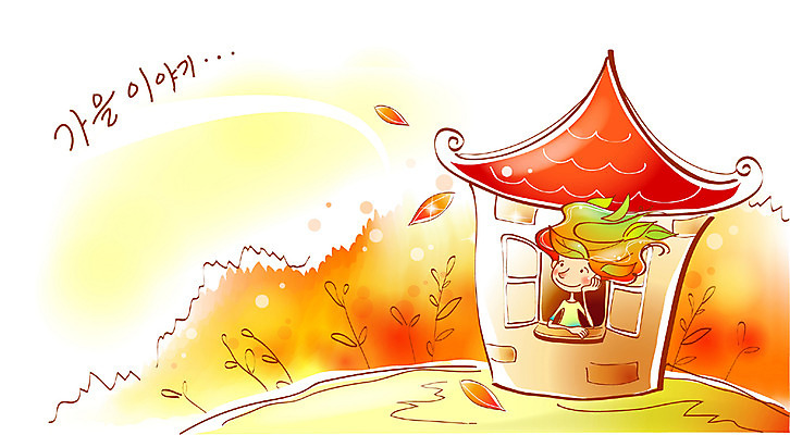 EPS 사계절 계절 여자 초등학생 어린이 단풍 낙엽 일러스트 상상 자연 바람 주택 요정 한명 사람 소녀 야외 가을 여자만 여자한명만 어린이만 소녀만 소녀한명만 국내일러스트 자연요소 1 학생 잎 날씨 건물 생태계 파일형식 벡터