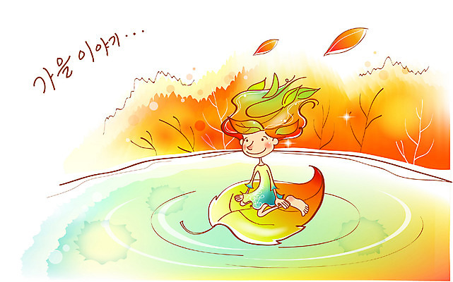 EPS 주간 나무 사계절 계절 여자 호수 초등학생 어린이 단풍 낙엽 일러스트 상상 자연 산 요정 한명 사람 소녀 야외 가을 연못 나뭇잎배 여자만 여자한명만 어린이만 소녀만 소녀한명만 국내일러스트 자연요소 식물 1 학생 잎 배_교통 생태계 파일형식 벡터