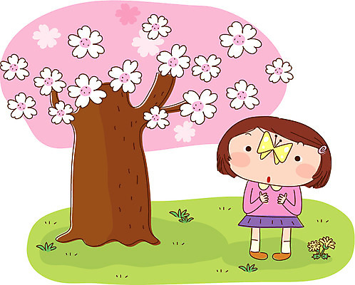 EPS 주간 전신 나무 사계절 계절 여자 꽃 어린이라이프 초등학생 어린이 나비 곤충 일러스트 자연 한명 서기 사람 소녀 야외 봄 벚꽃 여자만 여자한명만 어린이만 소녀만 소녀한명만 국내일러스트 자연요소 식물 동물 1 학생 라이프스타일 모션 생태계 파일형식 벡터