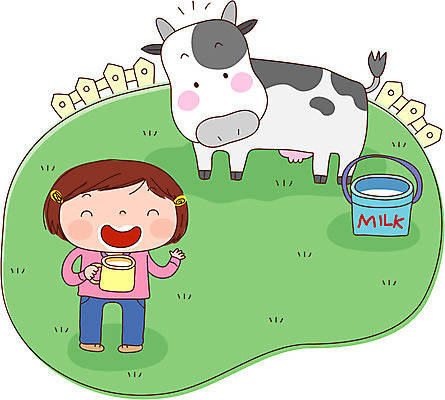 EPS 주간 전신 동물 여자 어린이라이프 초등학생 어린이 일러스트 한명 서기 사람 소녀 야외 가축 목장 우유 소 젖소 여자만 여자한명만 어린이만 소녀만 소녀한명만 국내일러스트 자연요소 1 학생 라이프스타일 포유류 모션 유제품 파일형식 벡터