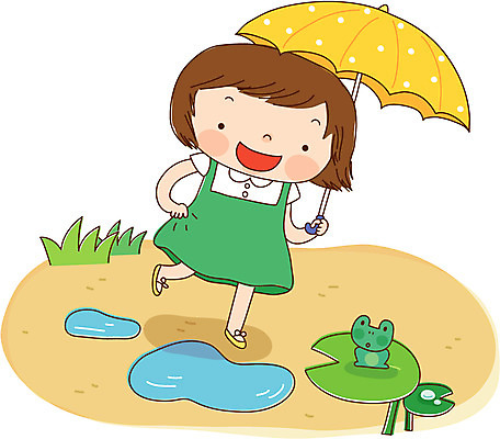 EPS 주간 전신 여자 어린이라이프 초등학생 어린이 일러스트 우산 자연 개구리 한명 서기 사람 소녀 야외 비 청개구리 여자만 여자한명만 어린이만 소녀만 소녀한명만 국내일러스트 자연요소 1 학생 라이프스타일 모션 날씨 양서류 생태계 파일형식 벡터