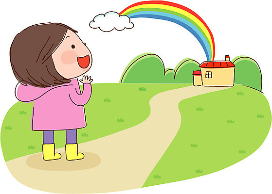 EPS 주간 전신 여자 어린이라이프 길 초등학생 어린이 무지개 일러스트 자연 주택 한명 서기 사람 소녀 야외 맑음 여자만 여자한명만 어린이만 소녀만 소녀한명만 국내일러스트 자연요소 1 학생 라이프스타일 모션 날씨 건물 생태계 파일형식 벡터
