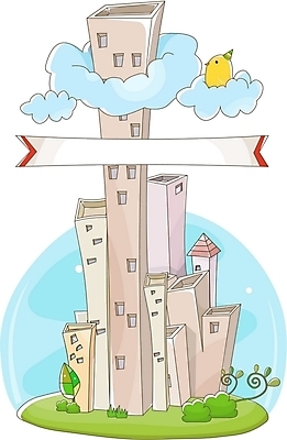 EPS 구름 배너템플릿 건축 일러스트 아파트 병아리 풍경 빌딩 사람없음 야외 건물 마을 고층빌딩 현수막 도시 국내일러스트 자연요소 템플릿 건축물 배너 조류 주택 파일형식 벡터