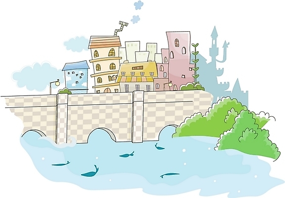 EPS 주간 나무 사계절 계절 백그라운드 일러스트 자연 동화 어류 풍경 사람없음 야외 건물 강 마을 가을 도시 메르헨 가교 가을배경 국내일러스트 자연요소 식물 건축물 수중동물 생태계 파일형식 벡터 가을_계절