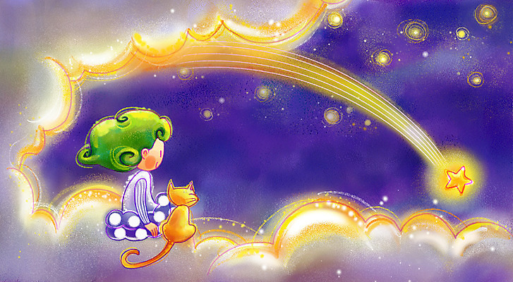 PSD 구름 여자 행복 별 일러스트 상상 청소년 페인터 하늘 한명 사람 야외 10대 빛 판타지 고양이 유성 여자만 여자한명만 십대만 십대여자만 십대여자한명만 국내일러스트 자연요소 1 감정 포유류 페인팅 반려동물 파일형식