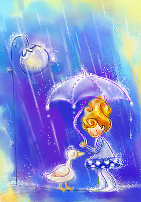 PSD 공공시설 여자 행복 가로등 일러스트 우산 상상 청소년 페인터 오리 한명 사람 야외 10대 판타지 비 빗방울 소서 여자만 여자한명만 십대만 십대여자만 십대여자한명만 국내일러스트 자연요소 1 감정 페인팅 조류 날씨 여름 비_날씨 절기 시설 파일형식