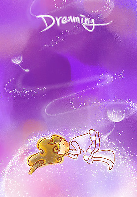 PSD 여자 행복 일러스트 상상 청소년 페인터 한명 사람 10대 판타지 꿈 잠 수면 여자만 여자한명만 십대만 십대여자만 십대여자한명만 국내일러스트 1 감정 페인팅 물 파일형식