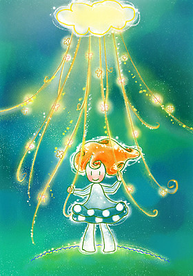 PSD 계절 여자 꽃 행복 일러스트 상상 청소년 페인터 한명 사람 10대 판타지 봄 개나리 동산 여자만 여자한명만 십대만 십대여자만 십대여자한명만 국내일러스트 식물 1 감정 페인팅 파일형식