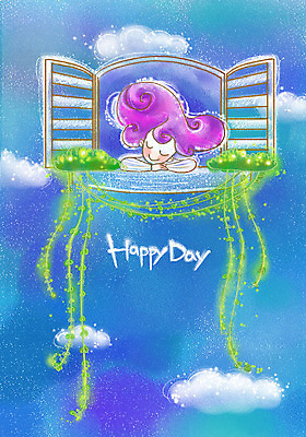 주간 PSD 구름 여자 행복 일러스트 창문 상상 청소년 페인터 하늘 한명 사람 10대 판타지 창가 여자만 여자한명만 십대만 십대여자만 십대여자한명만 국내일러스트 자연요소 1 감정 페인팅 파일형식