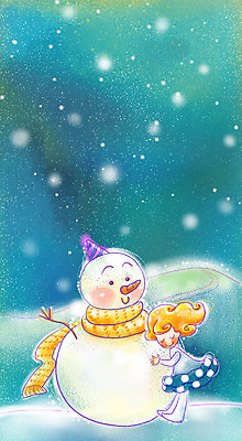 PSD 계절 여자 행복 겨울 일러스트 상상 청소년 눈사람 페인터 한명 사람 야외 10대 판타지 목도리 눈 여자만 여자한명만 십대만 십대여자만 십대여자한명만 국내일러스트 자연요소 1 잡화 감정 페인팅 날씨 파일형식