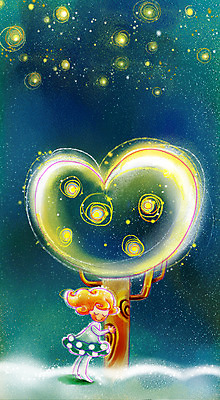 EPS PSD 나무 여자 행복 일러스트 상상 청소년 페인터 사랑 한명 사람 야외 10대 빛 판타지 소중 여자만 여자한명만 십대만 십대여자만 십대여자한명만 국내일러스트 식물 1 감정 컨셉 페인팅 파일형식 벡터