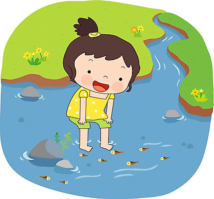 EPS 전신 계절 여자 어린이라이프 초등학생 어린이 일러스트 어류 한명 서기 미소 사람 소녀 야외 여름 강 개울 송사리 피라미 여자만 여자한명만 어린이만 소녀만 소녀한명만 국내일러스트 1 학생 라이프스타일 모션 표정 수중동물 민물고기 파일형식 벡터