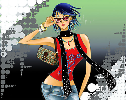 PSD 우먼라이프 라이프스타일 여자 패션 일러스트 목걸이 팔찌 페인터 짧은머리 한명 사람 20대 성인 쇼핑 선글라스 민소매 귀걸이 스카프 핸드백 청바지 여자만 여자한명만 성인여자만 청년만 청년여자만 성인한명만 청년여자한명만 성인여자한명만 성인만 국내일러스트 1 헤어스타일 안경 상의 가방 장신구 바지 페인팅 청년 생활 목도리 파일형식