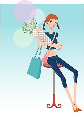 EPS 전신 여자 꽃다발 의자 일러스트 한명 사람 앉기 20대 성인 쇼핑 쇼핑백 크로스백 여자만 여자한명만 성인여자만 청년만 청년여자만 성인한명만 청년여자한명만 성인여자한명만 성인만 국내일러스트 1 꽃 가구 가방 모션 청년 파일형식 벡터