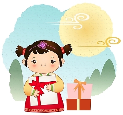 EPS 주간 전신 전통 계절 여자 명절 초등학생 어린이 일러스트 선물 한명 서기 사람 소녀 야외 추석 보름달 가을 한복 추석선물 여자만 여자한명만 어린이만 소녀만 소녀한명만 국내일러스트 자연요소 1 학생 한국전통 기념일 모션 달 전통의상 파일형식 벡터 명절선물