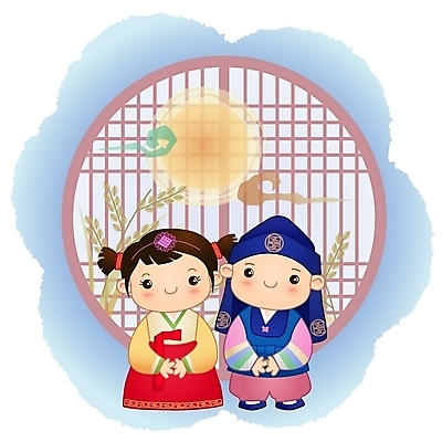 EPS 전신 전통 커플 계절 여자 명절 남자 어린이 일러스트 실내 서기 사람 소녀 소년 두명 추석 가을 인사 한복 어린이만 국내일러스트 한국전통 기념일 관계 모션 내부 예절 전통의상 파일형식 벡터