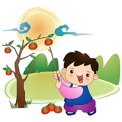 EPS 주간 전신 전통 계절 명절 남자 초등학생 어린이 일러스트 한명 사람 소년 야외 추석 가을 한복 감나무 남자만 남자한명만 어린이만 소년만 소년한명만 국내일러스트 자연요소 나무 1 학생 한국전통 기념일 감 전통의상 파일형식 벡터