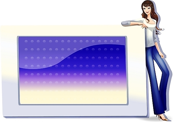 EPS 모델 긴머리 여자 구두 일러스트 한명 사람 이벤트 20대 성인 뷰티 청바지 하이힐 알림 여자만 여자한명만 성인여자만 청년만 청년여자만 성인한명만 청년여자한명만 성인여자한명만 성인만 국내일러스트 1 헤어스타일 신발 바지 청년 여성화 파일형식 벡터