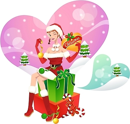 전신 계절 여자 기념일 종교 크리스마스 겨울 일러스트 산타옷 선물 한명 사람 앉기 20대 성인 여자만 여자한명만 성인여자만 청년만 청년여자만 성인한명만 청년여자한명만 성인여자한명만 성인만 국내일러스트 1 옷 모션 이벤트 청년