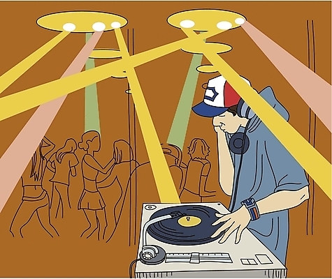 EPS 직업 라이프스타일 남자 음악 일러스트 조명 실내 한명 사람 20대 성인 춤 DJ 클럽 남자만 남자한명만 성인남자만 청년만 청년남자만 청년남자한명만 성인한명만 성인남자한명만 성인만 국내일러스트 1 문화예술 청년 내부 생활 파일형식 벡터