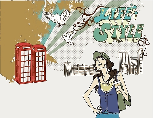 라이프스타일 여자 커피 음료 일러스트 휴식 한명 사람 20대 성인 취미 라이프 공중전화 비둘기 여자만 여자한명만 성인여자만 청년만 청년여자만 성인한명만 청년여자한명만 성인여자한명만 성인만 국내일러스트 1 컨셉 조류 청년 생활 전화기