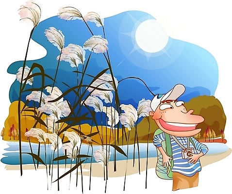 EPS 주간 라이프스타일 사계절 계절 남자 여행 일러스트 휴가 갈대 한명 사람 20대 성인 취미 야외 카메라 사진촬영 가을 남자만 남자한명만 성인남자만 청년만 청년남자만 청년남자한명만 성인한명만 성인남자한명만 성인만 국내일러스트 자연요소 식물 1 청년 생활 전자제품 촬영 파일형식 벡터